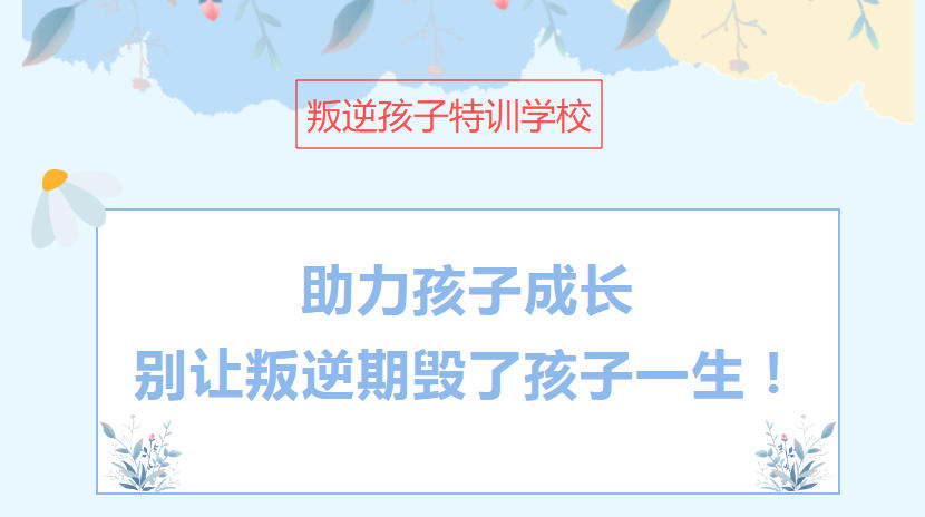 叛逆封闭式特训学校