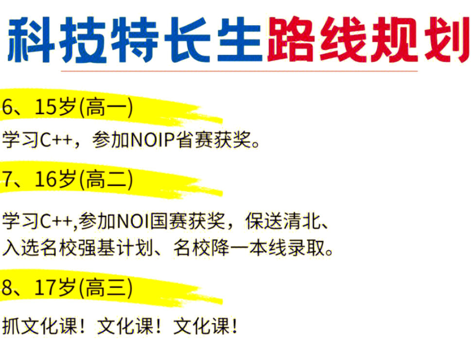 NOIP信息学奥赛科技特长生培训