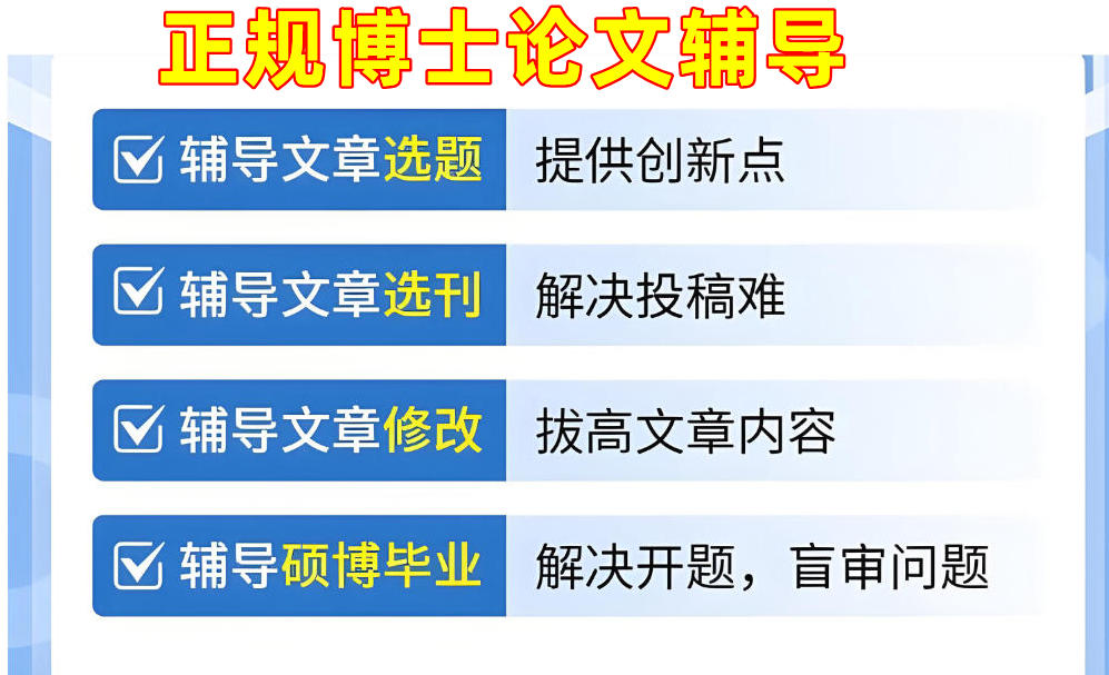 十大博士论文辅导