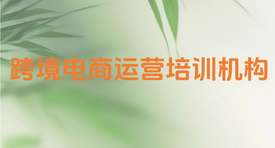 跨境电商运营培训机构有哪些