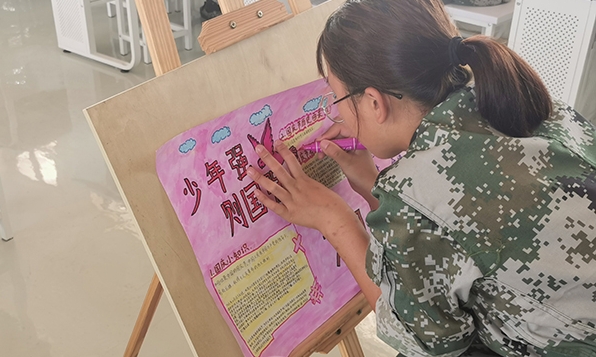 河北正德国防特训学校_美术版画