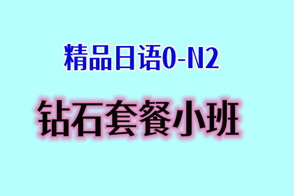 精品日语0-N2钻石套餐小班