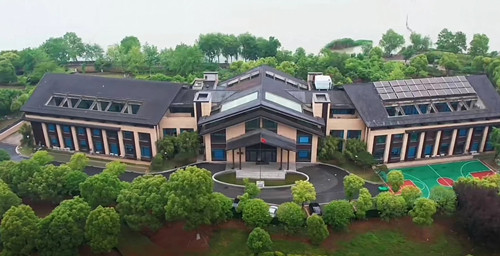 苏州励洋复读学校_校园一角