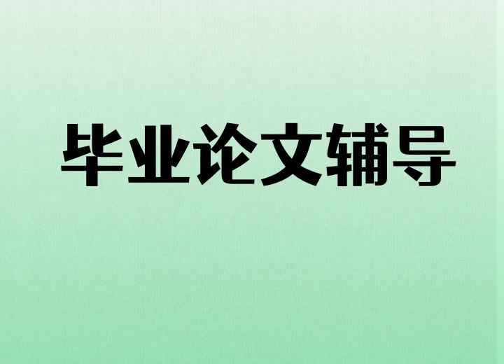 毕业论文辅导