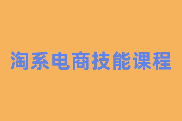 淘系电商技能课程