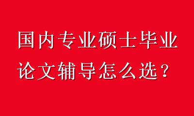 国内专业硕士毕业论文辅导怎么选？避开这3个坑，一次通过盲审