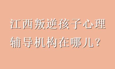 江西叛逆孩子心理辅导机构在哪儿？家长择校前先看这份实用指南