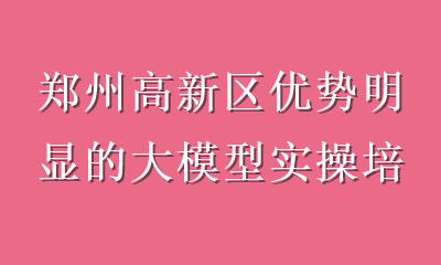郑州高新区优势明显的大模型实操培训：选对课程，抢占AI实战先机